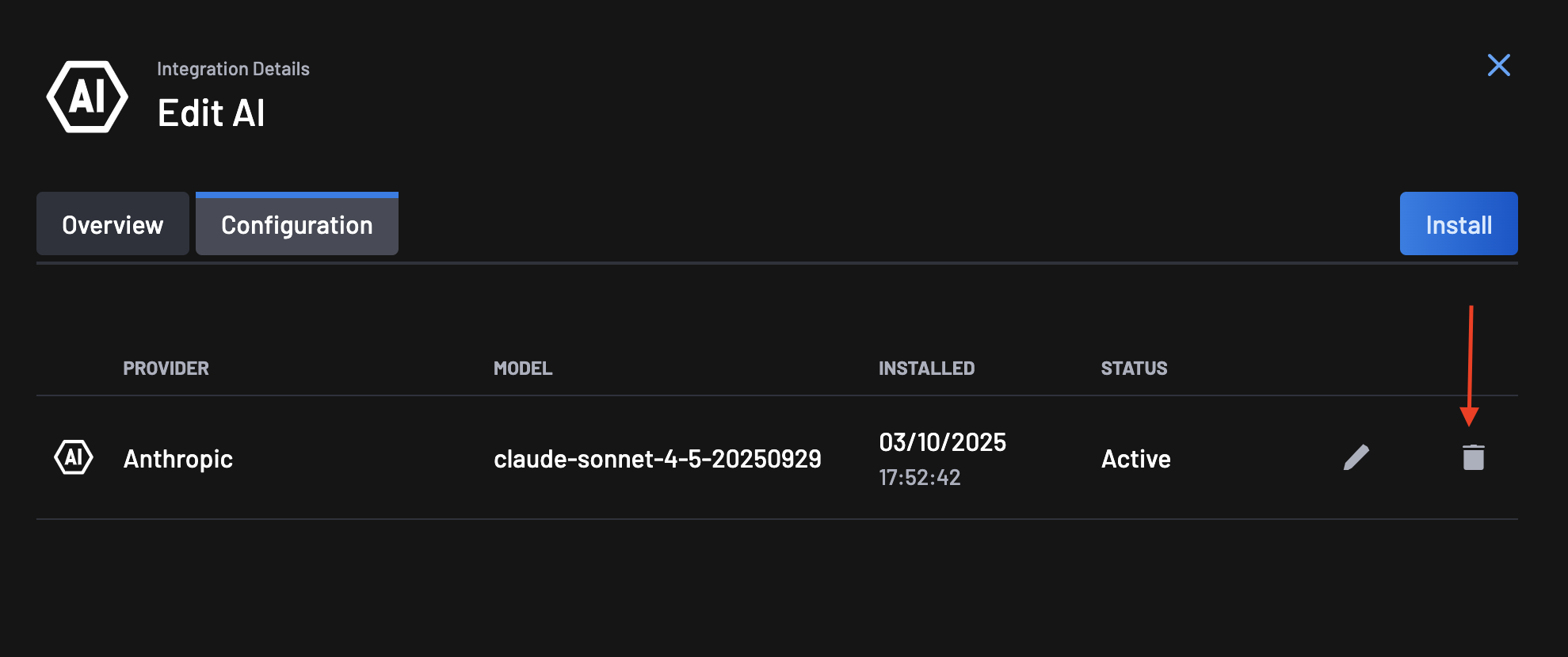Delete AI Integration